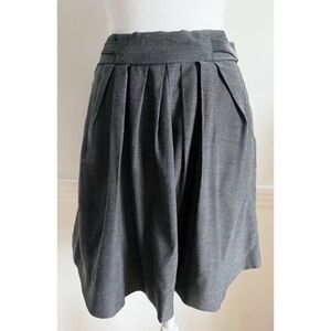 The Kooples • Grey Plated Belted Mini Skirt
